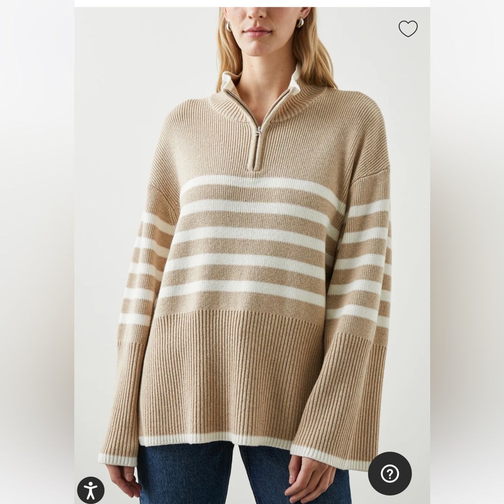 Rails Women’s wool blend 1/4 zip sweater